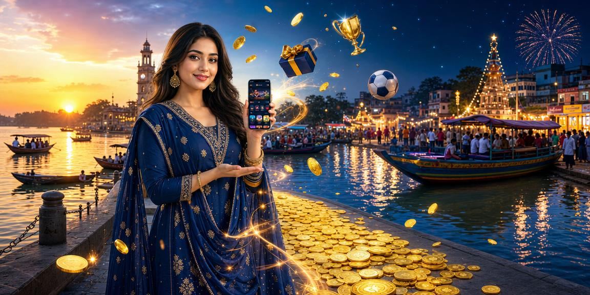বরিশালে সালোয়ার কামিজ পরিহিত নারী মোবাইলে স্পোর্টস বেটিং উপভোগ করছেন