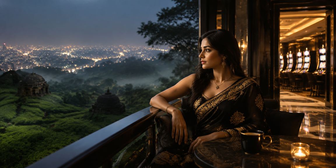 কুমিল্লার চা বাগানে বিনোদনমূলক ক্যাসিনো গেম উপভোগ করছেন একজন ব্যবহারকারী